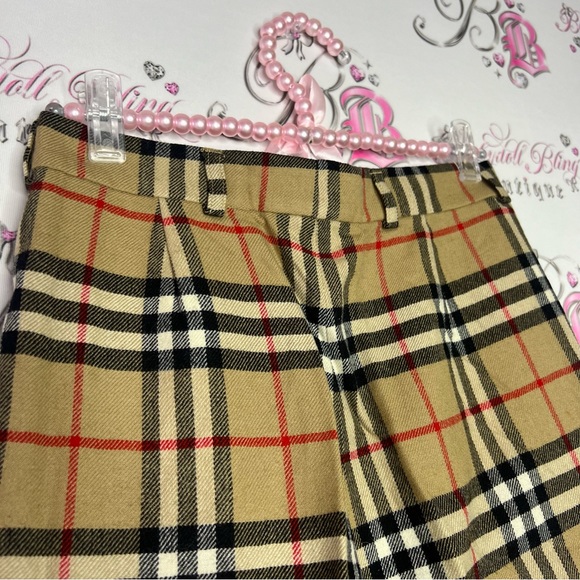 Burberry nova check print vintage shorts with metal charms unisex retro unisex - Picture 15 of 16